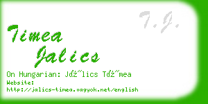 timea jalics business card
